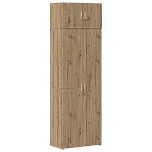 vidaXL Armario de almacenamiento 2 uds. Roble artisan