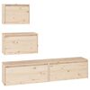 vidaXL Muebles para TV 4 piezas madera maciza de pino