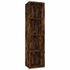 vidaXL Estanter&iacute;a/mueble de TV contrachapada roble ahumado 36x30x143cm