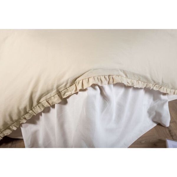 Venture Home Juego de ropa de cama Lias algod&oacute;n beige 200x150 cm