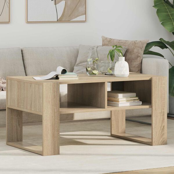vidaXL Mesa de Caf&eacute; Roble Sonoma 92 x 53 x 45 cm Madera de ingenier&iacute;a