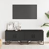 vidaXL Mueble de TV madera de ingenier&iacute;a negro 122x34x41 cm