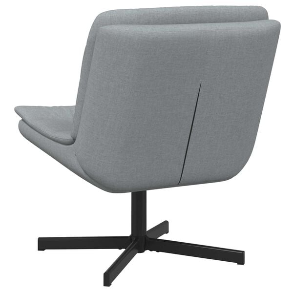 vidaXL Silla giratoria Gris Claro 63 x 75 x 76 cm tela