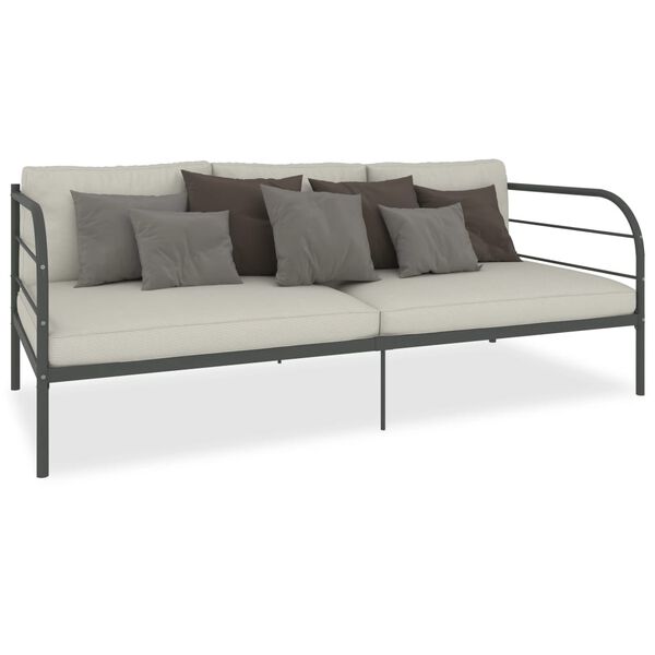 vidaXL Estructura de cama sin colch&oacute;n metal blanco 90x200 cm