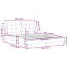 vidaXL Estructura de cama sin colch&oacute;n Zadar cuero sint&eacute;tico marr&oacute;n 160x200cm