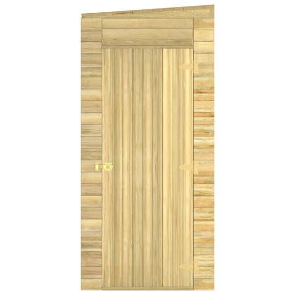 vidaXL Caseta de almacenaje de jard&iacute;n madera de pino 100x110x218 cm