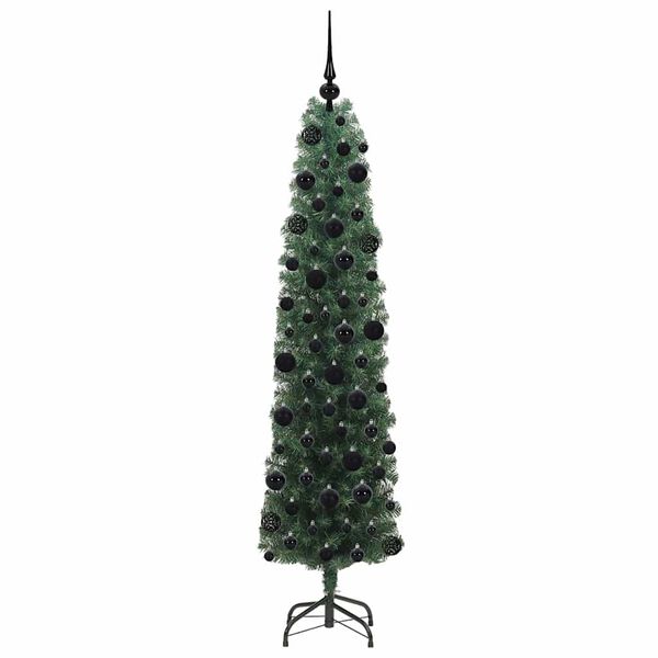 vidaXL &Aacute;rbol de Navidad artificial Verde 180 cm PVC, Acero y Pl&aacute;stico