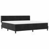 vidaXL Cama tipo Box Spring con colch&oacute;n Negro 200 x 200 cm Terciopelo