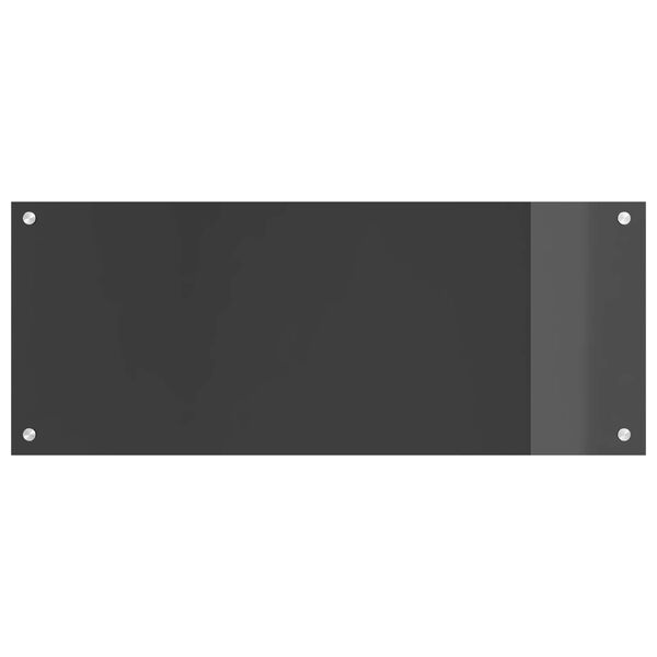 vidaXL Salpicadero de cocina Gris oscuro 100 x 40 x 0,6 cm