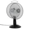vidaXL Ventilador de sobremesa 3 velocidades negro 30 cm 40 W