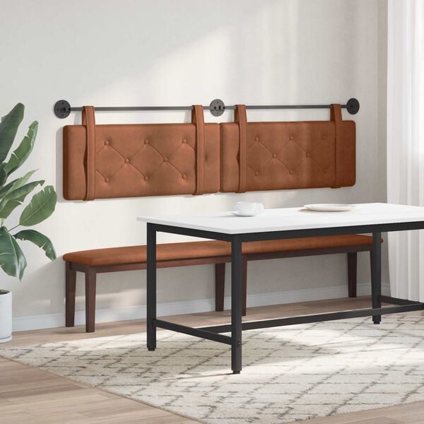 vidaXL marr&oacute;n 2 pcs Marr&oacute;n 200 x 5 x 40 cm Tablero de part&iacute;culas