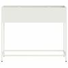vidaXL Jardinera Elevada Blanco 100 x 26 x 82 cm Acero