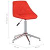 vidaXL Silla de oficina giratoria de cuero sint&eacute;tico rojo