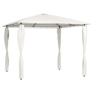 vidaXL Cenador con cubiertas de postes crema 3x3x2,6 m 160 g/m&sup2;