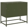 vidaXL Mueble para TV de acero verde oliva 68x39x60,5 cm