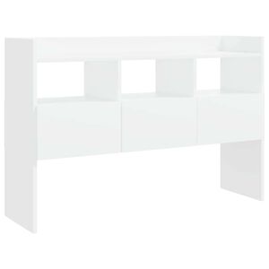 vidaXL Aparador de madera contrachapada blanco 105x30x70 cm