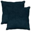 vidaXL Funda de almohada 2 uds. HEERLEN Azul marino 55 x 55 cm