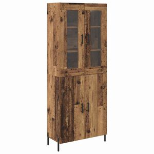vidaXL Alacena Madera Vieja 69,5 x 34 x 180 cm Madera contrachapada