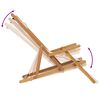 vidaXL Sillas de playa plegables 2 unidades tela y madera maciza beige