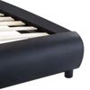 vidaXL Estructura de cama con LED cuero sint&eacute;tico negro 100x200 cm