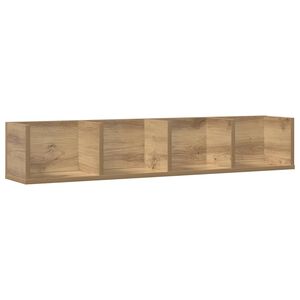 vidaXL Estante pared CD madera ingenier&iacute;a roble artisan 100x18x18 cm