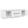 vidaXL Mueble de TV con luces LED blanco 160,5x41x50 cm