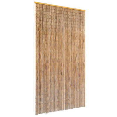 vidaXL Cortina de bambú para puerta contra insectos 100x220 cm