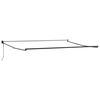 vidaXL Toldo retr&aacute;ctil aluminio y tela gris antracita y blanco 4x3 m