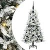 vidaXL &Aacute;rbol de Navidad artificial con ramas articuladas White 120 cm