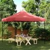 vidaXL Tienda de fiesta plegable Pop-Up burdeos 292x292x315 cm