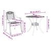 vidaXL Conjunto de Comedor de Jard&iacute;n 5 pcs Aluminio