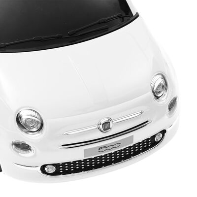 vidaXL Coche correpasillos eléctrico Fiat 500 blanco