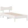 vidaXL Estructura de cama sin colch&oacute;n madera maciza blanca 90x190 cm