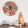 325173 vidaXL Wall Clock Multicolour 30 cm MDF