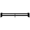 vidaXL Soporte para monitor madera maciza de pino negro 100x27x15 cm
