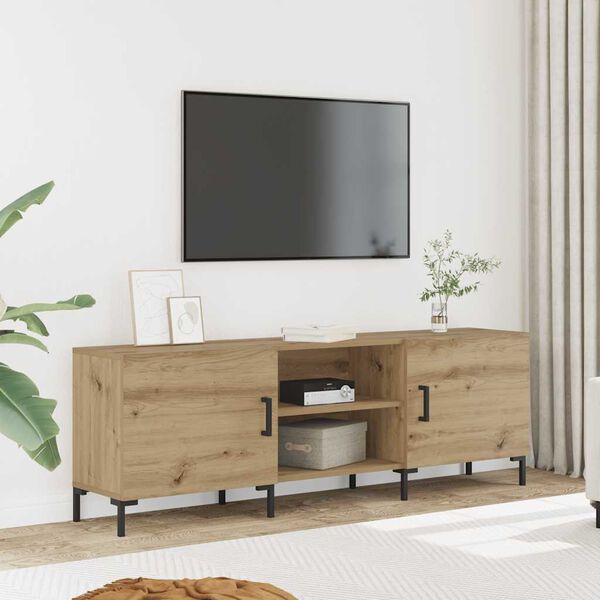 vidaXL Mueble de TV madera de ingenier&iacute;a roble artisan 150x30x50 cm