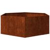 vidaXL Jardinera de acero corten oxidado 138x120x45 cm