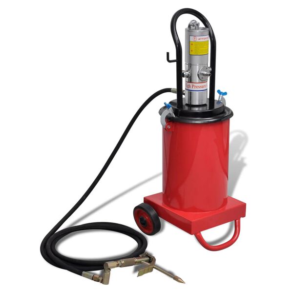 vidaXL Inyector de grasa neumático aire a presión 12 L