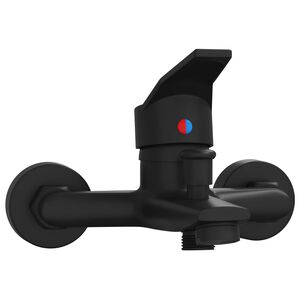 vidaXL Grifo Mezclador de Ducha Negro G 1 / 2 pulgadas