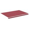 vidaXL Tela de repuesto para toldo rojo burdeos 4,5x3 m poli&eacute;ster