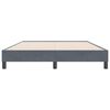 vidaXL Estructura de cama sin colch&oacute;n terciopelo gris oscuro 140x220cm