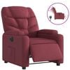 vidaXL Sill&oacute;n reclinable el&eacute;ctrico tela rojo tinto