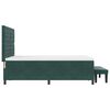 vidaXL Cama tipo Box Spring Verde oscuro 140 x 200 cm Terciopelo