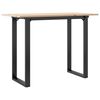 vidaXL Mesa de comedor marco O madera maciza pino y acero 100x50x75cm