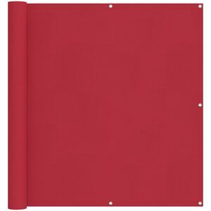 vidaXL Pantalla de Balc&oacute;n 110 x 700 cm Tela Oxford Rectangular Rojo