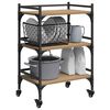 vidaXL Carro de Cocina Roble artesanal 50 x 35 x 75.5 cm