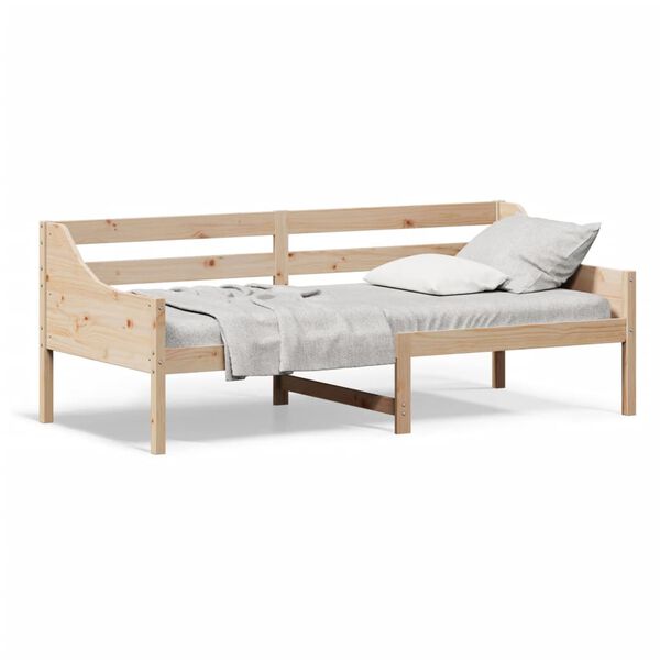 vidaXL Sof&aacute; cama sin colch&oacute;n madera maciza de pino 90x200 cm