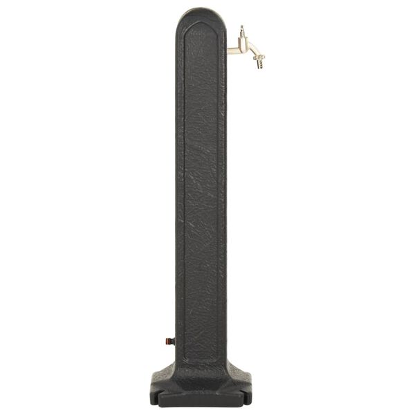 vidaXL Cisterna de jard&iacute;n con grifo aspecto de piedra gris antracita