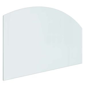 vidaXL Placa de vidrio para chimenea Transparente 100 x 60 cm Cristal