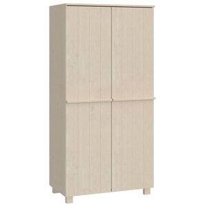 vidaXL Armario HAMAR madera pino maciza marr&oacute;n miel 89x50x180 cm